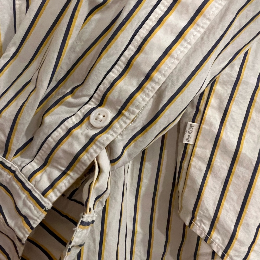Levi’s Striped Button Up Button Down - image 3